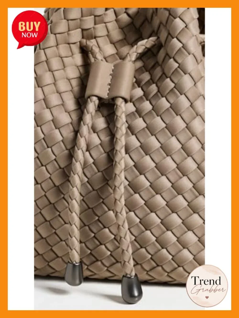 Cashmere Medium Bucket Bag Crossbody Drawstring Structured Base